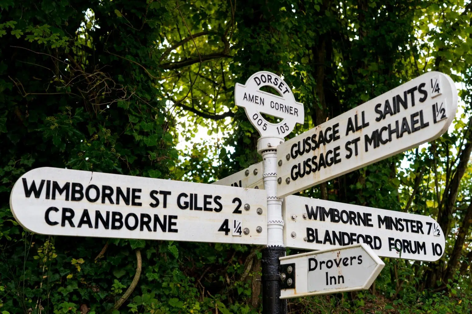 carousel blandford sign post
